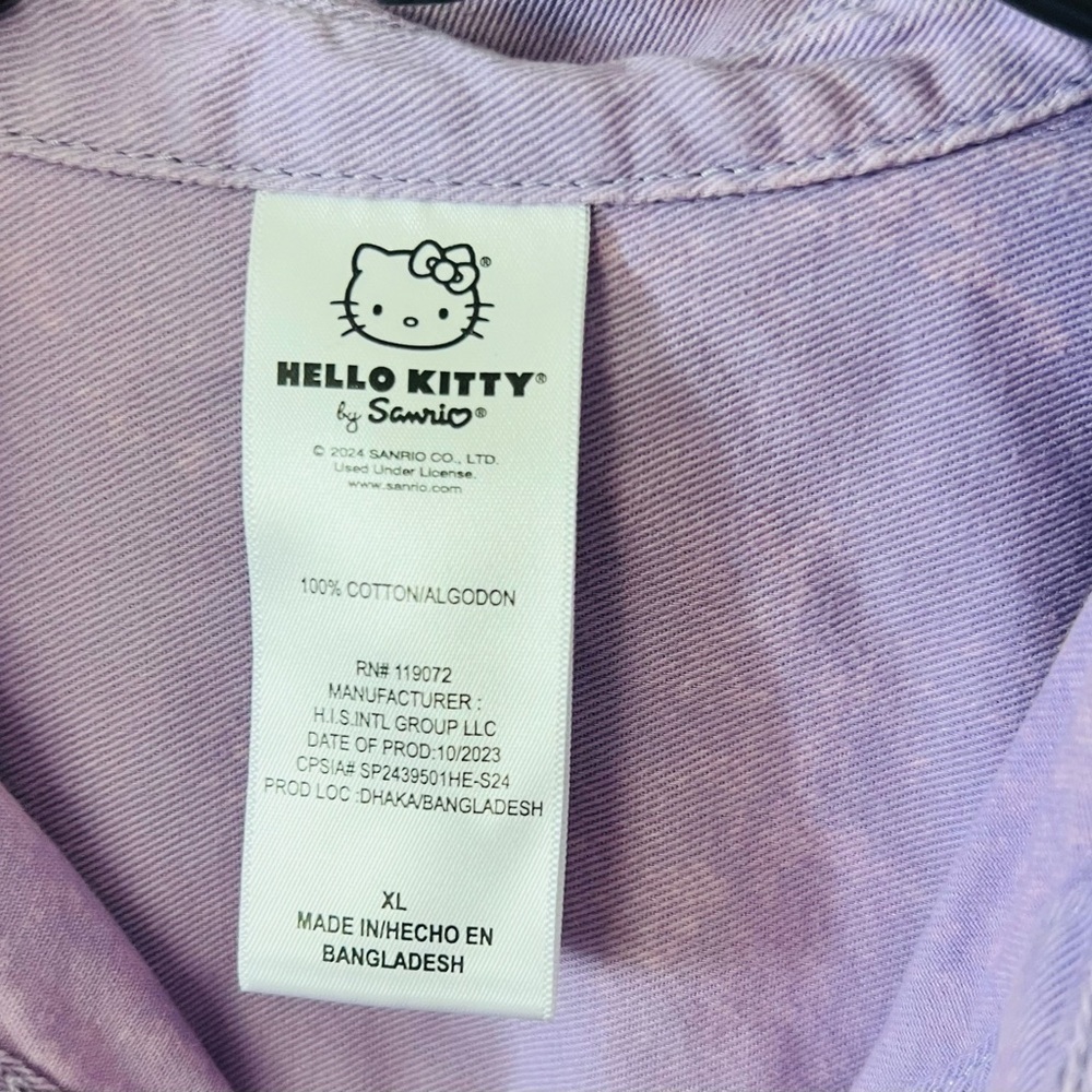 Sanrio Lavender Hello Kitty Shirt/XL (11-13) - Picture 5 of 6